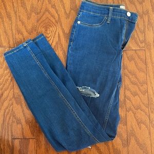 Distressed FP high rise Skinny Jeans